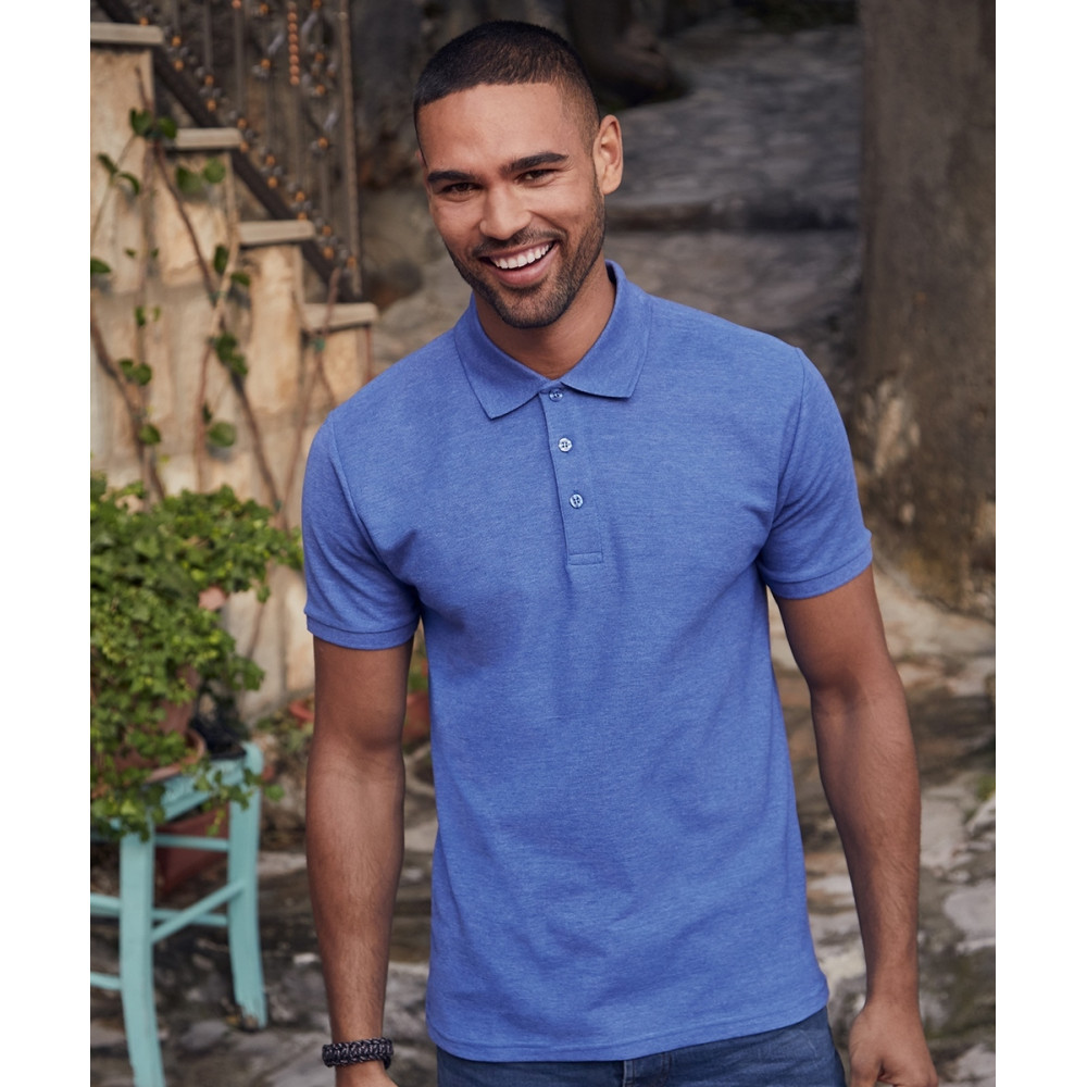 CYRENZO - Polo Homme mélange de 65 % polyester et 35 % coton - FRUIT OF THE LOOM - (Polos Homme)