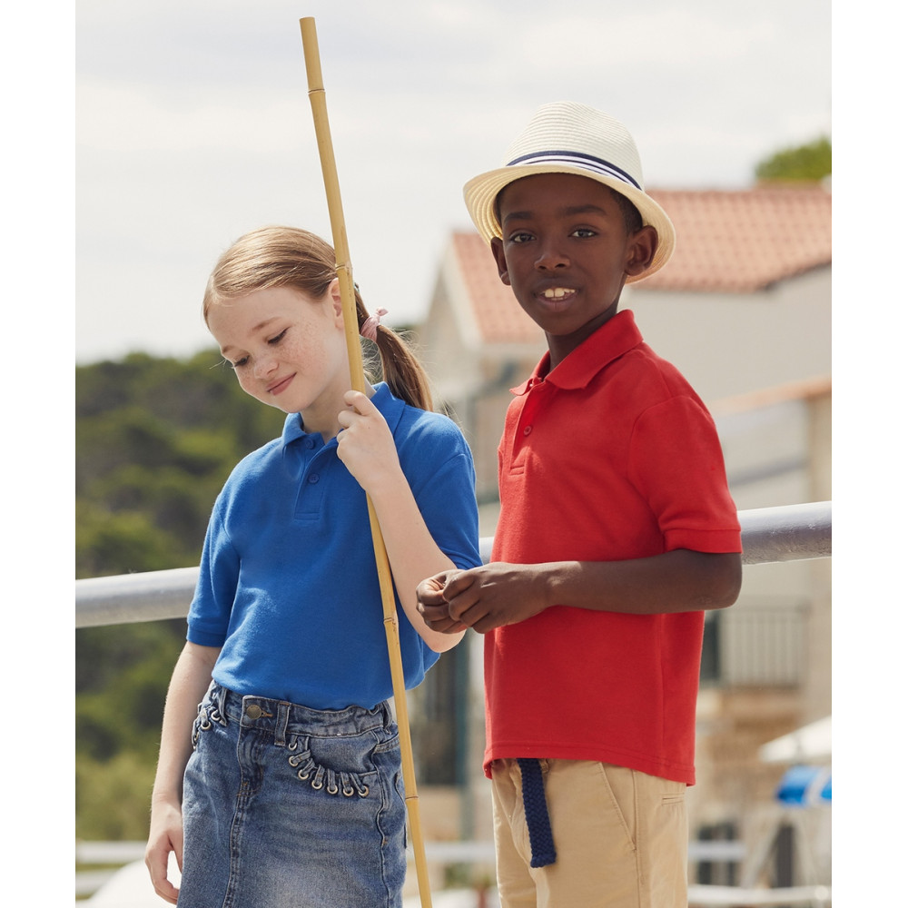 CYRENZO - Polo Enfant mélange de 65 % polyester et 35 % coton - FRUIT OF THE LOOM - (T-shirts, débardeurs et polos enfant)