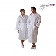 CYRENZO - Peignoir de bain en tissu gaufré - Towel City - (Les bonnes affaires du moment)