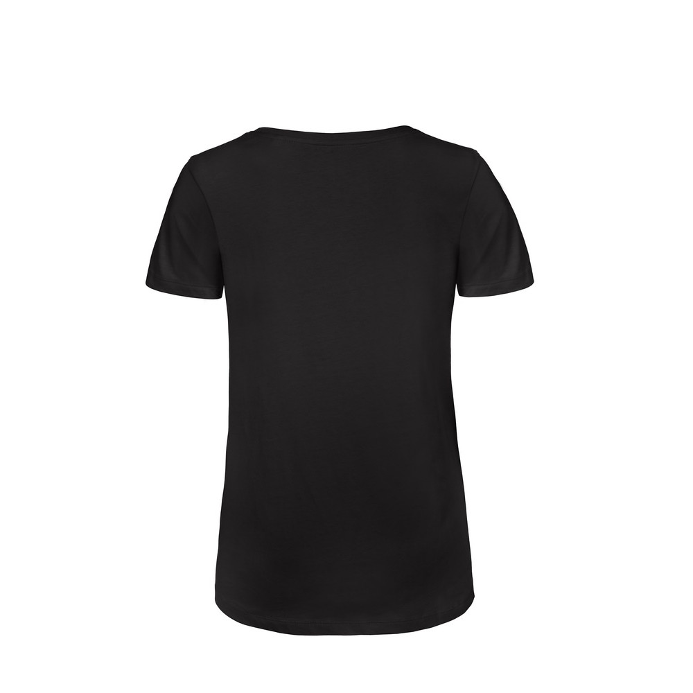 CYRENZO - T-Shirt Femme col en V 100% Coton Biologique - B&C - (T shirts, Débardeurs, Polos femme)