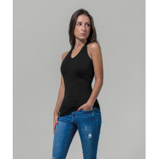 CYRENZO - Débardeur Femme tour de cou en Jersey extensible - Build Your Brand - (T shirts, Débardeurs, Polos femme)