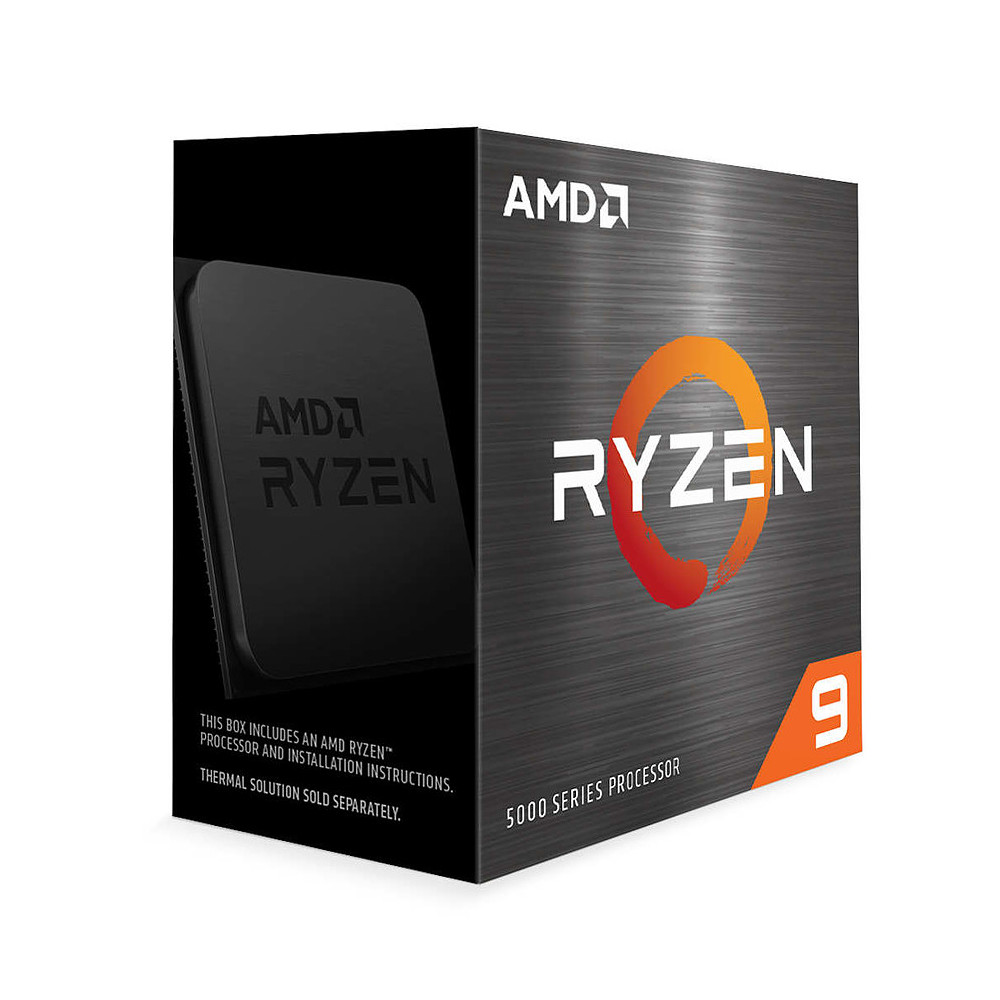 AMD Ryzen 9 5950X (3.4 GHz / 4.9 GHz) socket AM4, 16 coeurs, 3.40 GHz, 64 Mo, AMD Zen 3, 105 Watts