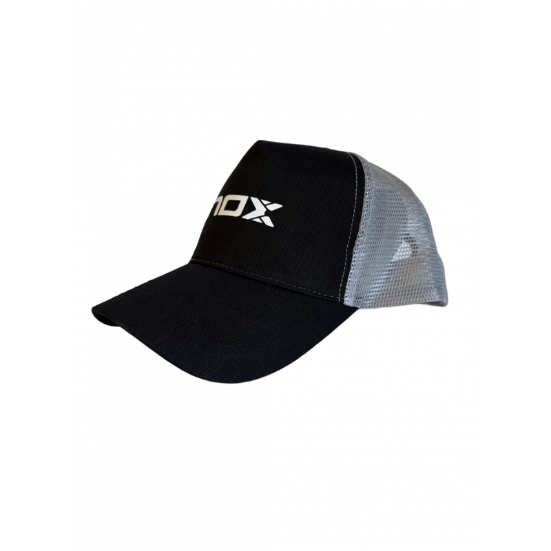 Casquette publicitaire NOX, padel, AT10, Black & Light Grey