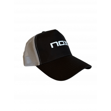 Casquette publicitaire NOX, padel, AT10, Black & Light Grey