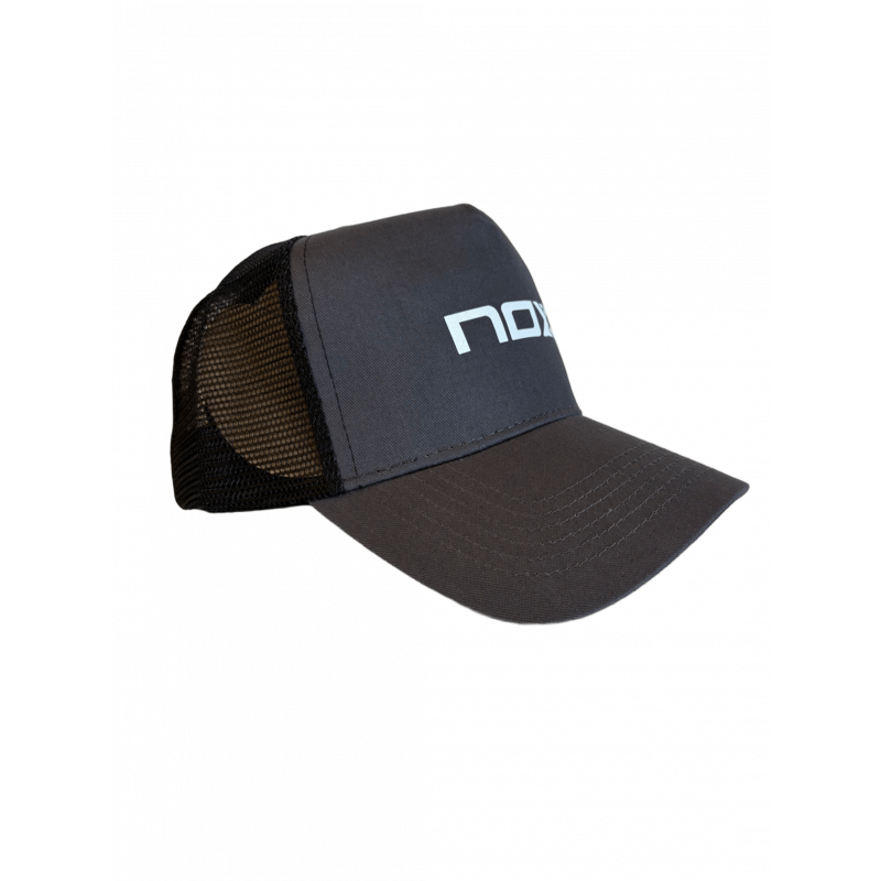 Casquette publicitaire NOX, padel, AT10, Graphite Grey & Black