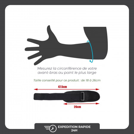 Coudière de compression réglable pour le soulagement de la douleur tendinite