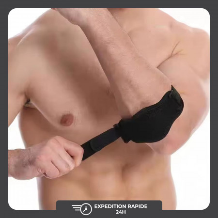 Support de coude compression réglable pour le soulagement de la tendinite