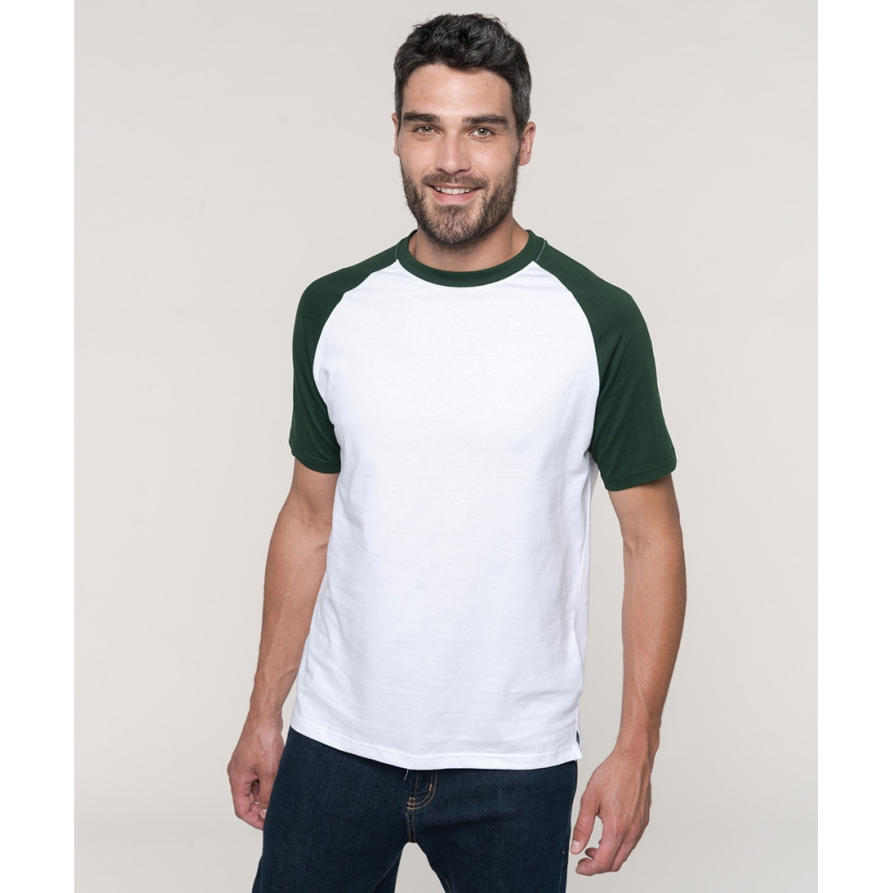 CYRENZO - T-shirt de baseball premium à manches courtes Kariban - KARIBAN - (T shirts & Débardeurs Homme)