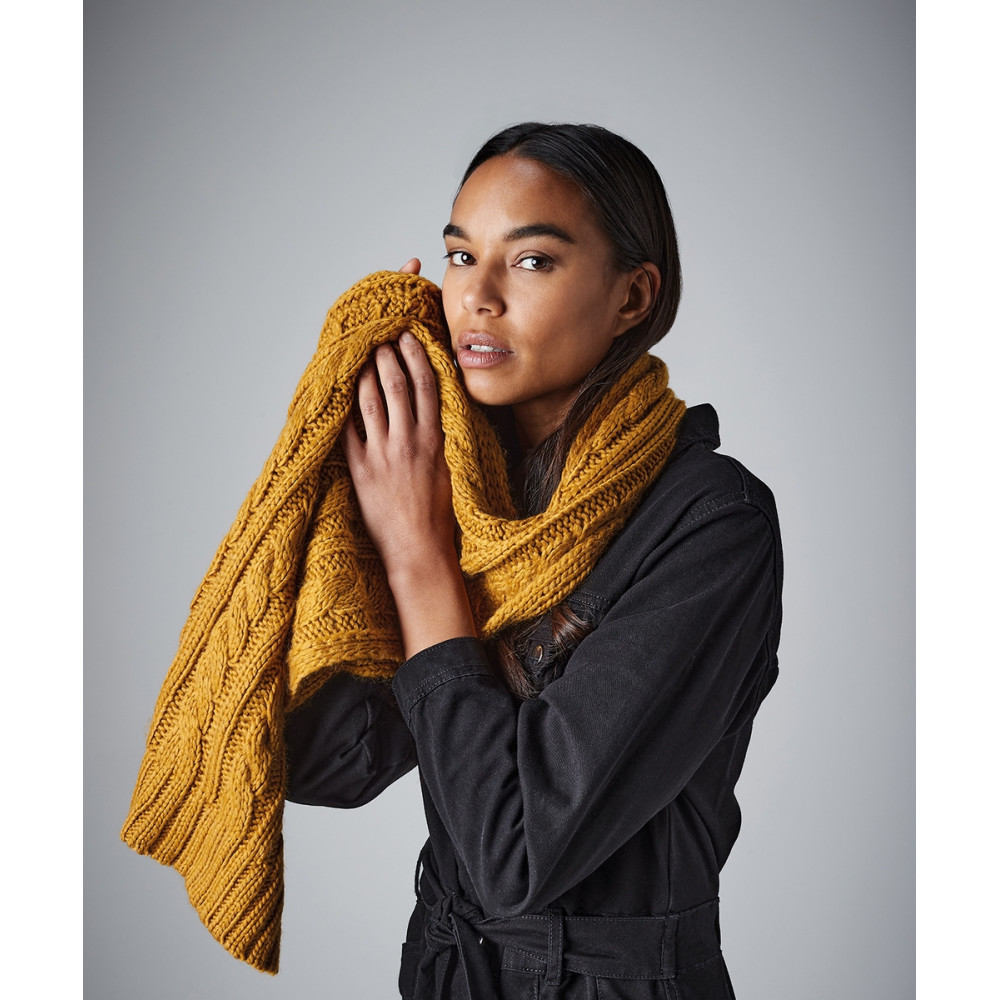 CYRENZO - Echarpe en laine mélangée torsadée - BEECHFIELD - (Gants, écharpes et accessoires d'hiver)